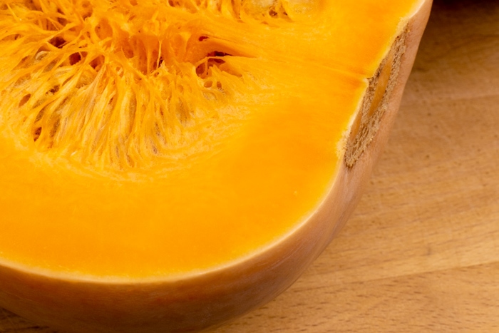 Inside of a butternut squash