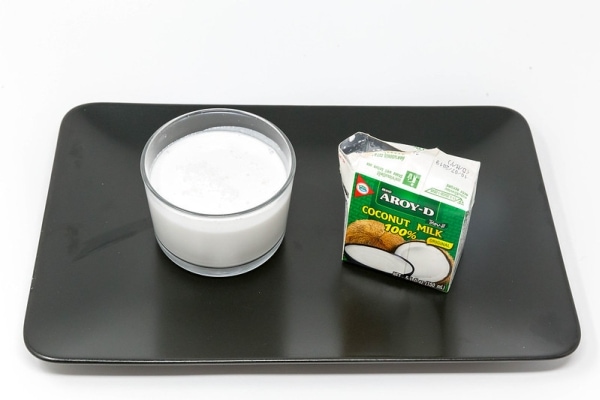 Carton of Aroy D coconut milk
