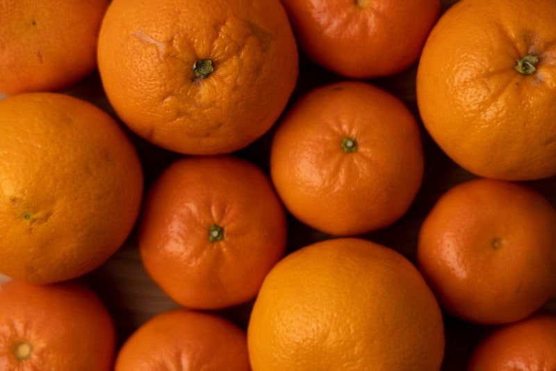 Oranges and tangerines