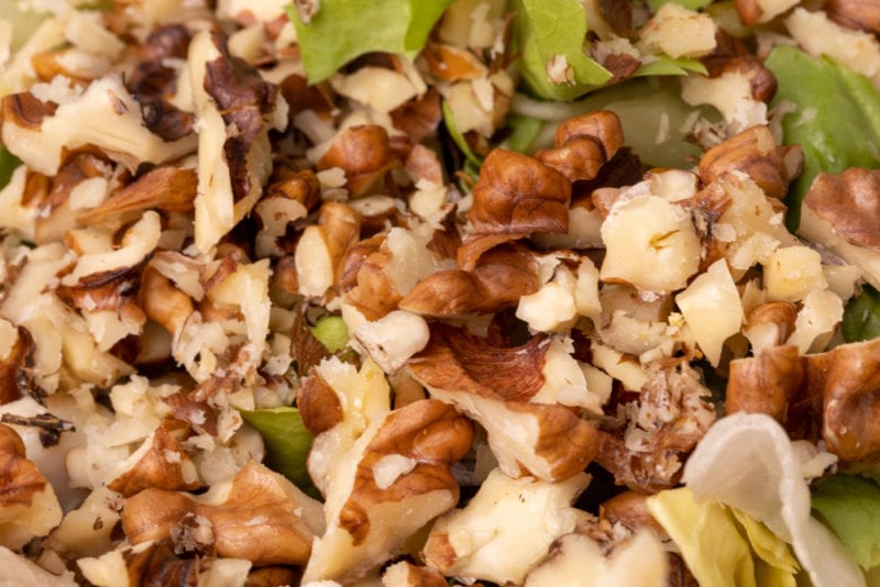 Walnuts in chicken salad